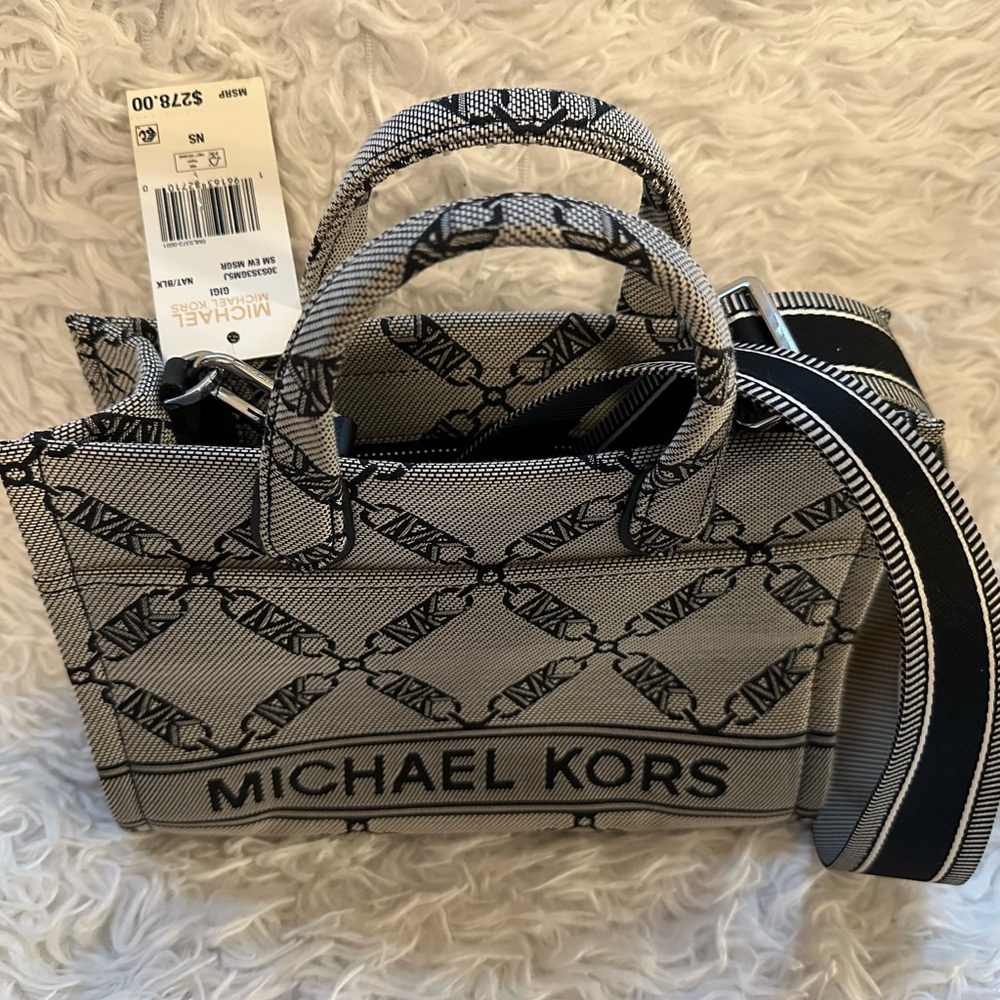 Michael Kors Monochrome Patterned Tote